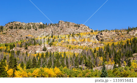 Landscape in Rocky Mountains in Colorado, USA. 133955681