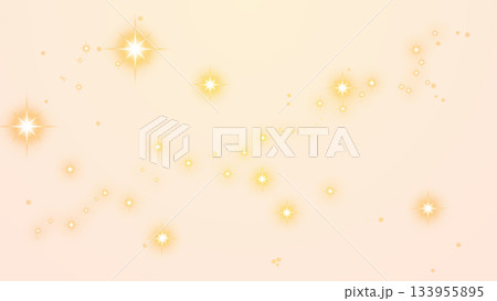 透明背景のゴールド星ライトトレイル 133955895