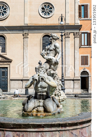 Fontana del Moro in Rome, Italy Fontana del Moro in Rome, Italy 133955902