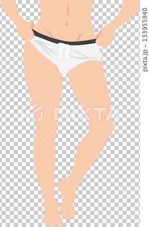 Illustration of a woman who succeeded in dieting Illustration of a woman who succeeded in dieting 133955940