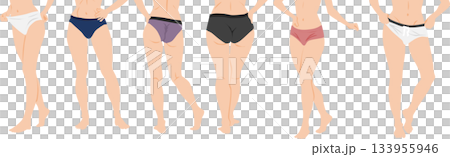 Illustration of a woman who succeeded in dieting Illustration of a woman who succeeded in dieting 133955946
