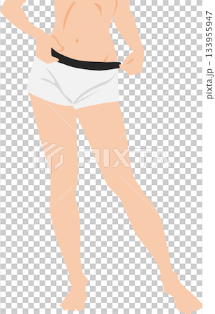 成功節食的女人的插圖 成功節食的女人的插圖 133955947