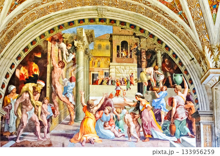 Frescoes at Apostolic Palace, Vatican museum. 133956259