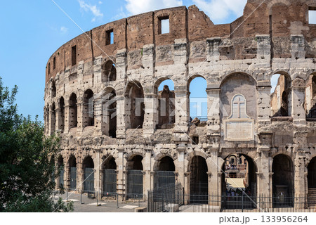 Flavian Amphitheatre known as the Coliseum in Rome, Italy. Flavian Amphitheatre known as the Coliseum in Rome, Italy. 133956264