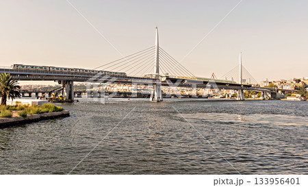 Golden Horn Metro Bridge in Istanbul, Turkey Golden Horn Metro Bridge in Istanbul, Turkey 133956401