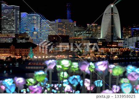 横浜みなとみらい　夜景 133958025