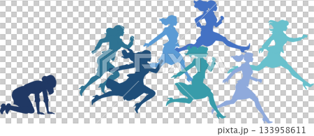 一位跟不上時代步伐的女商人的插圖 133958611