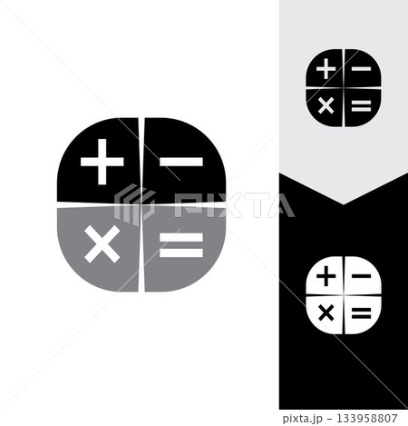 Calculator vector icon template background 133958807