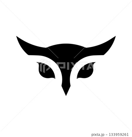 Futuristic Tech Owl Logo Expressing Advanced Intelligent Design 133959261