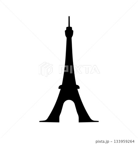 Precise Paris Tower Symbol Designed With...のイラスト素材 [133959264] - PIXTA