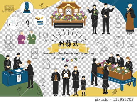 Funeral scene 133959702