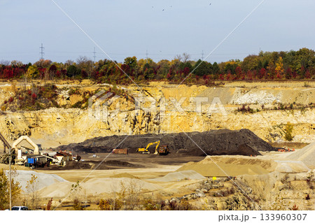 Working Quarry in Autumn Near Quarry Trails Metro Park, Columbus, Ohio Working Quarry in Autumn Near Quarry Trails Metro Park, Columbus, Ohio 133960307