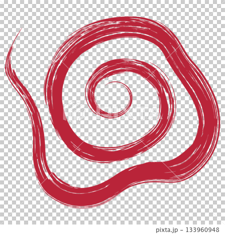 Hand-drawn, faded brush strokes / Red 2 133960948