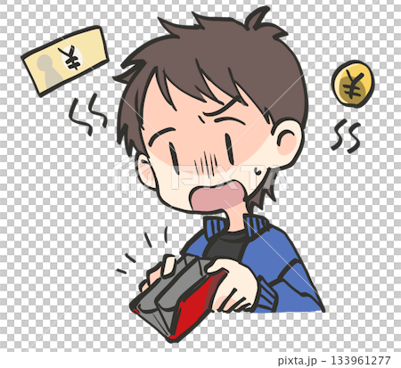 金欠の男性 金欠の男性 133961277