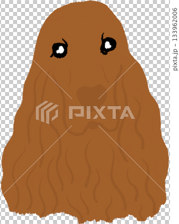 Hand drawn cute crayon of Cocker Spaniel puppy face for playtime, animal decoration, dog cartoon, paw friend, pet shop, vet, character, comic, head shape, adopt and rescue dog, shelter, foster home Hand drawn cute crayon of Cocker Spaniel puppy face for playtime, animal decoration, dog cartoon, paw friend, pet shop, vet, character, comic, head shape, adopt and rescue dog, shelter, foster home 133962006