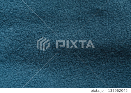 ブルーグリーンのフリース生地 133962043