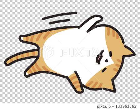 貓伸懶腰的插圖 133962562