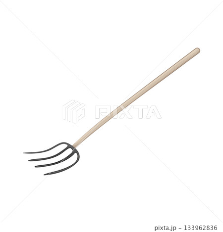 Illustration of pitchfork Illustration of pitchfork 133962836