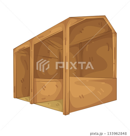 Illustration of farm stable Illustration of farm stable 133962848