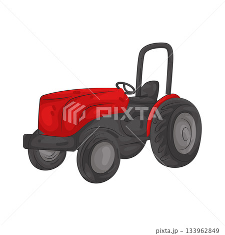 Illustration of tractor  133962849