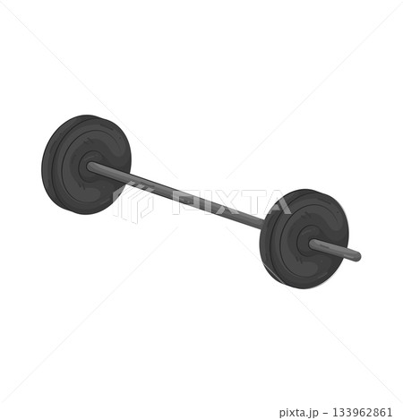 Illustration of barbell  133962861