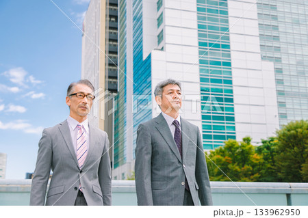 スーツ姿のシニア男性　ビジネスマン 133962950
