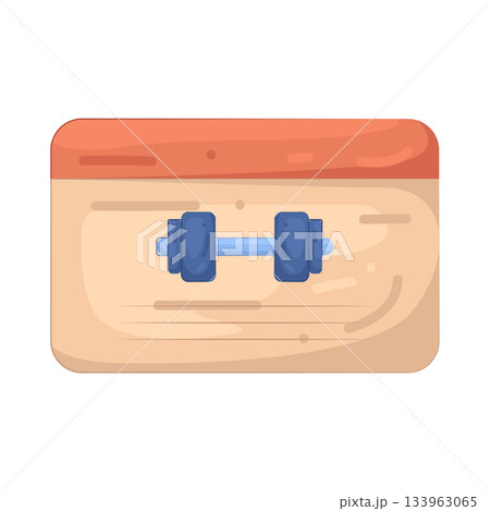 Illustration of gym membership card Illustration of gym membership card 133963065
