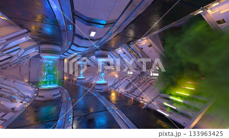 宇宙船内の風景 宇宙船内の風景 133963425