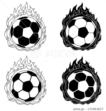 Soccer Ball on Fire Soccer Ball on Fire 133963627