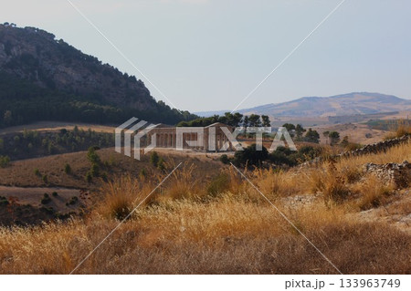 Dry Grassy Fields and Hills Landscape Dry Grassy Fields and Hills Landscape 133963749