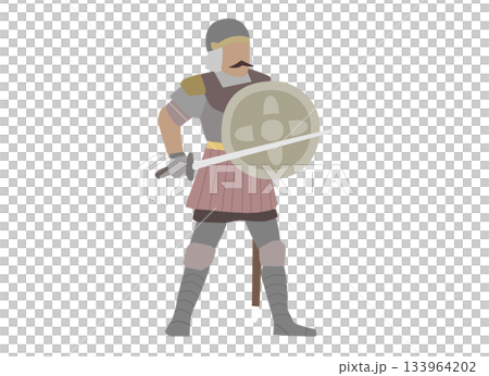 歐洲中世紀戰士插圖 133964202