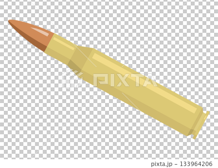 Illustration of a rifle bullet Illustration of a rifle bullet 133964206