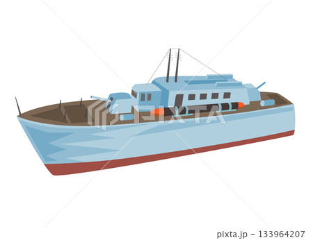 魚雷艇のイラスト 133964207