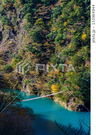 秋の寸又峡と夢の吊り橋 秋の寸又峡と夢の吊り橋 133964944