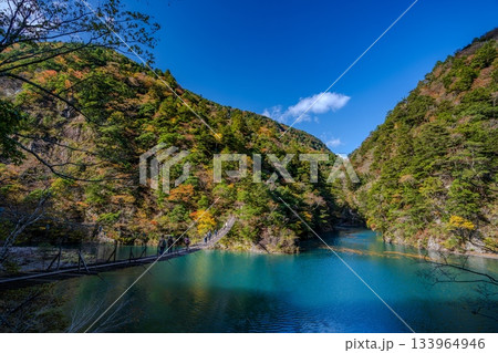 秋の寸又峡と夢の吊り橋 秋の寸又峡と夢の吊り橋 133964946