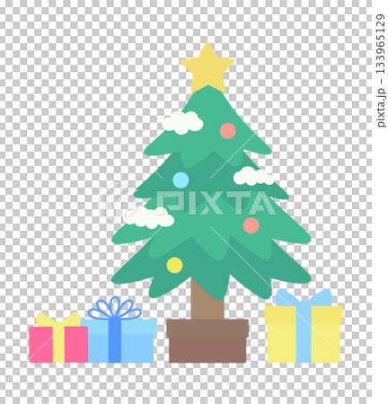 聖誕樹和禮物 133965129