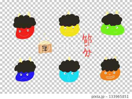 節分惡魔插畫集 節分惡魔插畫集 133965851