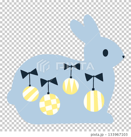 裝飾圖案兔子 133967103