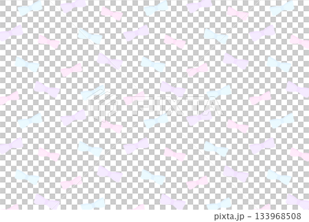 透明的粉彩色絲帶圖案明信片 133968508