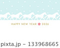 年賀状　happy new year 2026 　午年 133968665