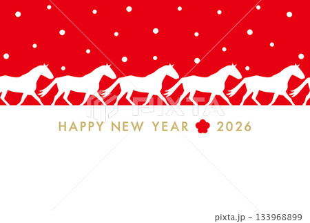 年賀状 Happy New Year 2026 年賀状 Happy New Year 2026 133968899