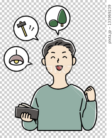 一名男子計劃不支付首付就建造房屋，並將省下的錢用於購買設備。 133969239