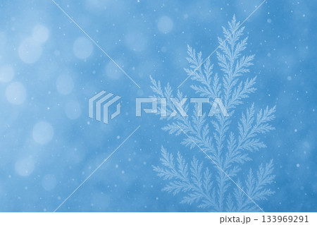 雪の結晶が舞う冬のイメージの背景　テクスチャ 133969291