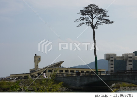 2012年陸前高田市、奇跡の一本松（保存整備前） 133969793