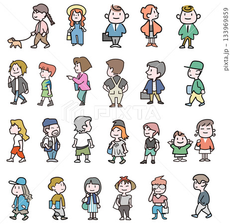 超簡単な人物セット 133969859