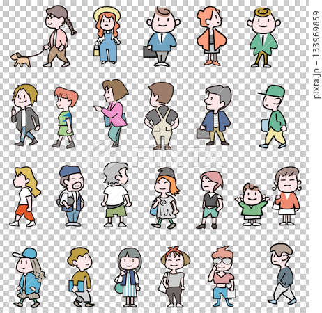 超簡単な人物セット 133969859