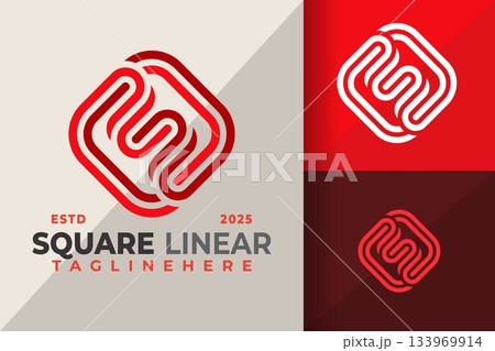 Letter S Square Logo Icon Vector Design Illustration 133969914