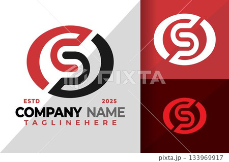 Initial Letter S Brand Identity Logo Icon Vector Design Illustration 133969917