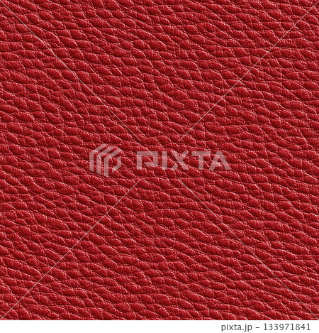 レッドレザーのシボ加工テクスチャ｜高級感と存在感を演出する革素材背景 133971841