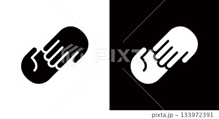 救いの手・援助を表す手のアイコン 133972391